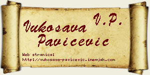 Vukosava Pavičević vizit kartica